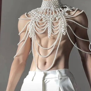 Pearl Body Top Body Accessories Jewellery Clothes  Wedding Dress