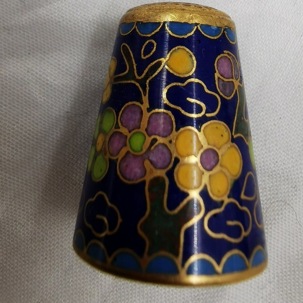 3 Cloisonne Fingerhüte