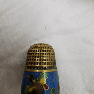 3 Cloisonne Fingerhüte Bild 2