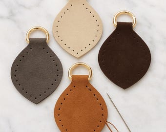 Asas para bolsos de piel de ante con anillas en D, conectores para coser (juego de 2)