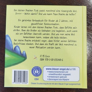 Drache Puck und die Wut Kinderbuch Bild 2