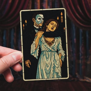 Phantom of the Opera Sticker Dark Romance Sticker Vintage Sticker Waterbottle Broadway Opera Musical Sticker Gift for Musical Lover Art
