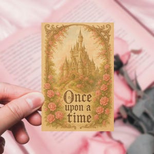 Once Upon a Time Sticker Fairytale Castle Sticker Fairytale Lover Gift Fantasy Fairytale Sticker Vinyl Castle Decal Magic Kindle Sticker