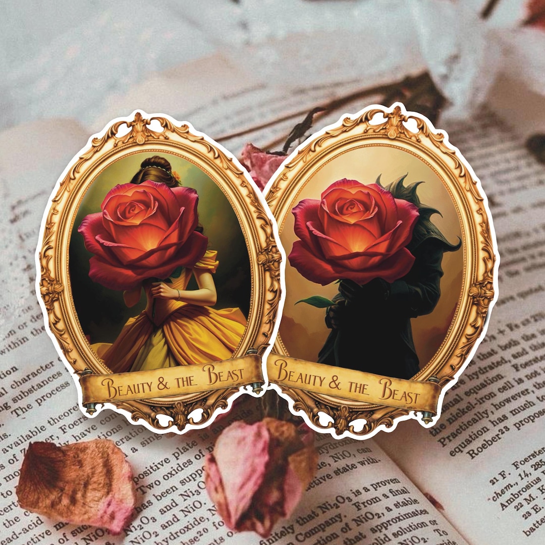Beast Sticker Beauty and the Beast Vinyl Sticker Disney Princess Sticker Romance ...