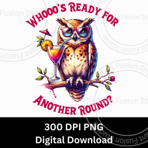 Clipart hibou original, oiseau drôle, scrapbooking, fabrication de cartes, sublimation transparente, téléchargement numérique PNG instantané, sarcastique instantané