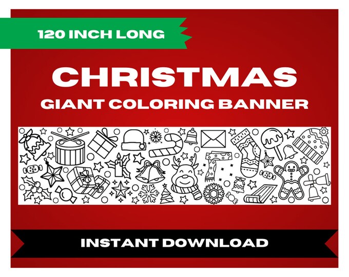 City Coloring in Banner / Giant Coloring Page / 4 Foot Coloring Sheet ...