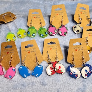 Handmade Poke Dangle Earrings