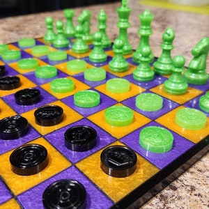 Custom Chess/checkers Board - Etsy