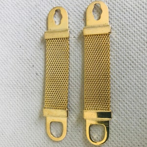 Cufflink mesh straps vintage stock 1 pair. Original 1960’s stock. Rare to find.