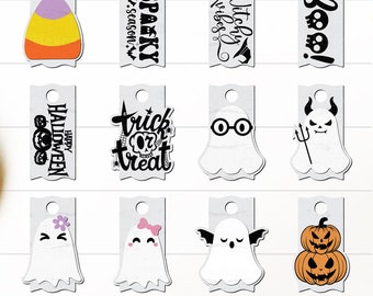 Söt spöke Halloween-glasstoppare SVG-paket, Halloween-spöke Stanley-glasstoppare SVG-paket, 40oz 30oz 20oz Stanley-glasstoppartillbehör