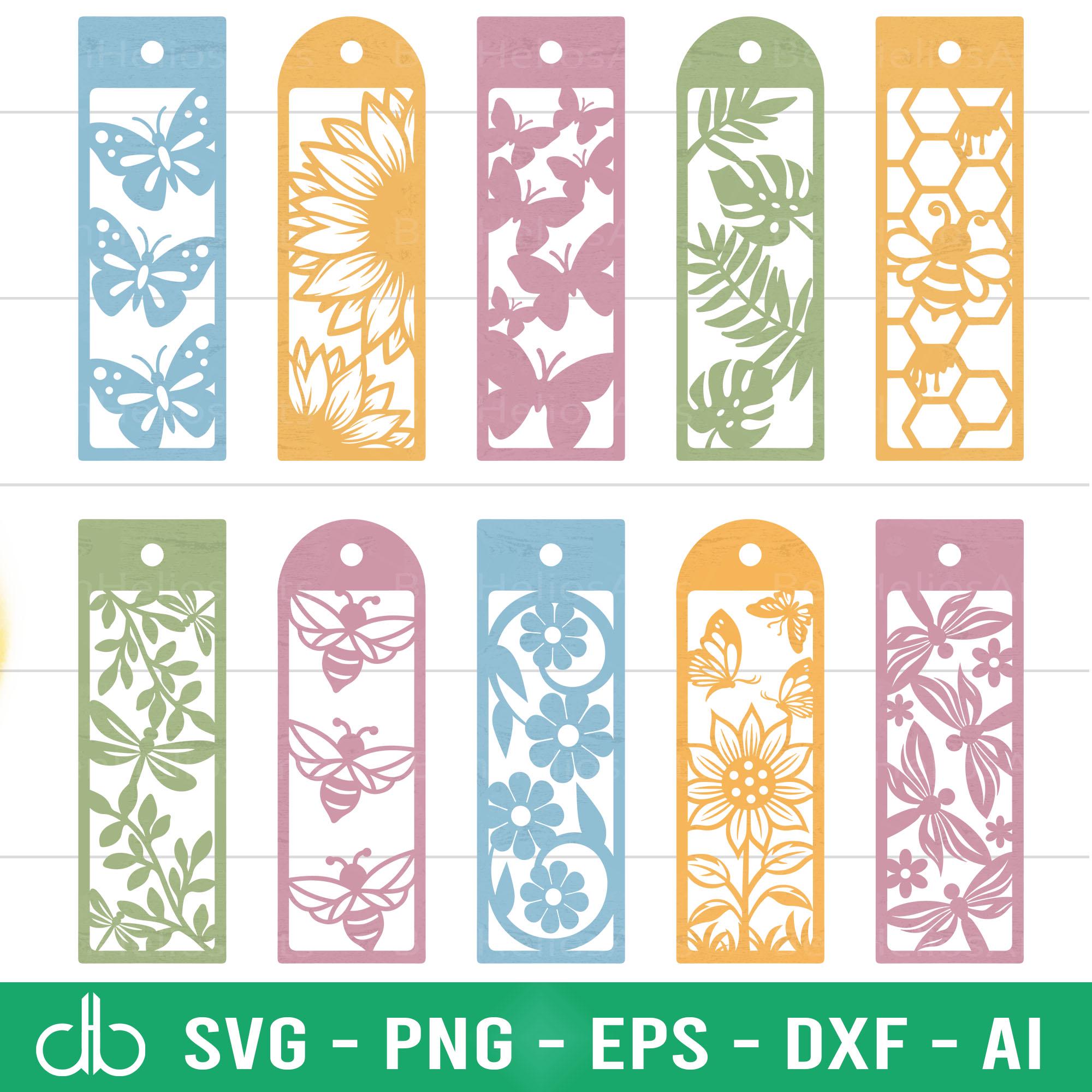 Spring Bookmark SVG Bundle, Spring Bookmarks SVG, Bookmarks SVG, Spring ...