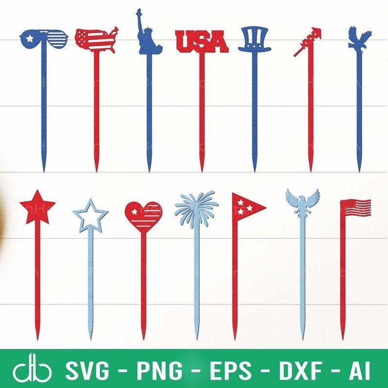independence day cake toppers