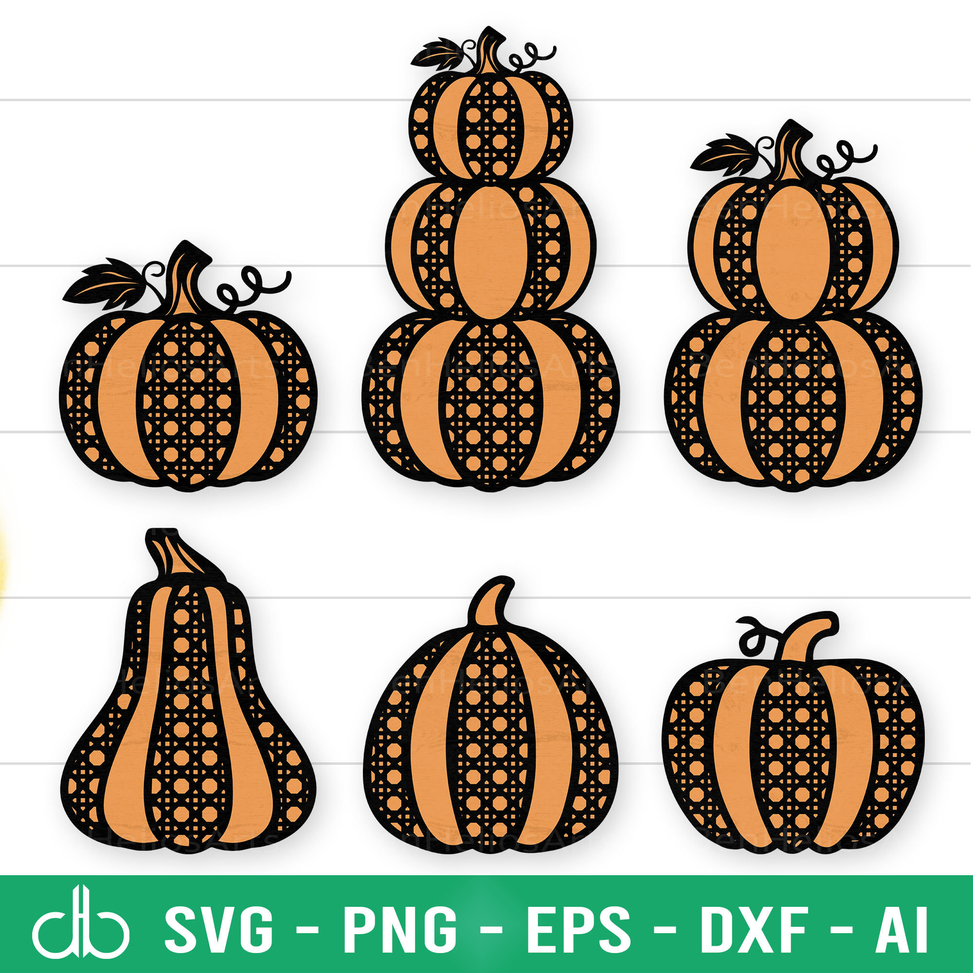 Zucca di Halloween Rattan SVG, Rattan autunnale, Rattan autunnale, Rattan del Ringraziamento, Modello di rattan, Fascio di rattan, Decorazioni di Hall