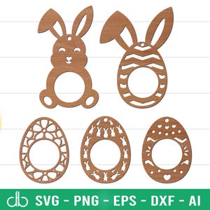 Lapin de Pâques chocolat SVG, support en chocolat de Pâques SVG, ornement lapin en chocolat SVG, support lapin laser, oeuf de Pâques support en chocolat Svg