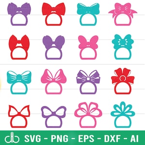 Kokette Schleife Serviettenring Bundle SVG, Serviettenhalter SVG, Serviettenring SVG, Kokette Schleife SVG Serviette, Serviettenring Schleife Glowforge Laser Cut Files