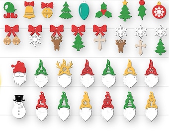 Cute Christmas Earring SVG Bundle, Christmas Earrings SVG, Earrings SVG, Faux Leather Earrings, Cute Christmas Earrings Jewelry Accessories