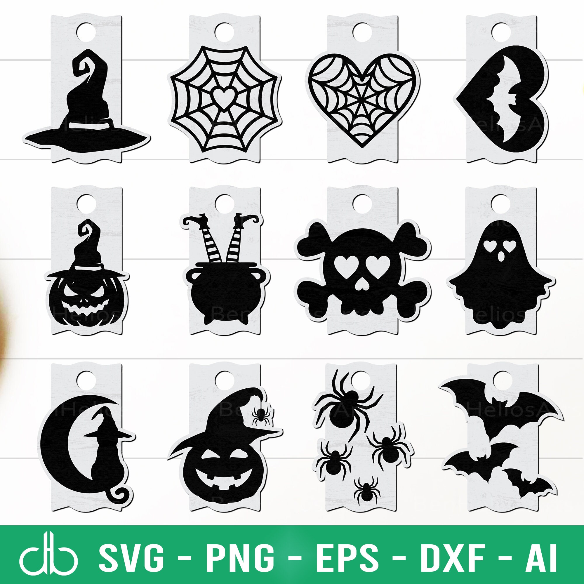 Pacchetto SVG di topper per tumbler di Halloween, pacchetto SVG di topper per tumbler Stanley di Halloween, topper per tumbler Stanley da 40 oz e 30 oz e 20 oz, accessori di Halloween SVG