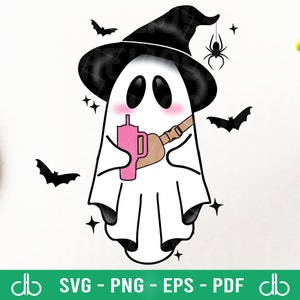 Boo-Jee Ghost Halloween SVG, Boo-Jee Simple Modern InspiredCup Ghost SVG, BooJee Stanley Tumbler Geïnspireerd Ghost SVG, Boo Sheet Svg Png Print