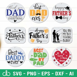 Vatertagsschlüsselbund SVG-Bundle, Papa Schlüsselbund SVG-Bundle, Acryl-Schlüsselanhänger SVG, Runder Schlüsselbund SVG, Rundes Muster svg, Armband-Schlüsselanhänger SVG