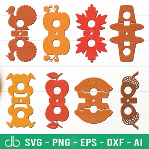 Thanksgiving Lollipop Holder SVG Bundle, Fall Lollipop, Autumn Lollipop Holder, Lollipop Holders SVG, Candy Holder SVG, Chocolate Holder Svg