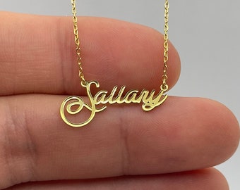 Signature Necklace on 18K Gold Plated Sterling Silver, HG505