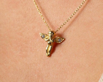 【August Harmony】angel necklace〜エンジェルネックレス MUSINSA | AUGUST HARMONY Angel Necklace-Silver