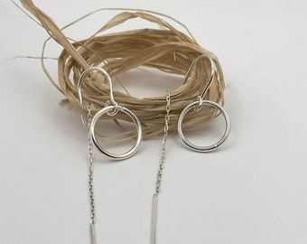 Threader Earrings, Minimal Threaders, Unconditional Love HG212