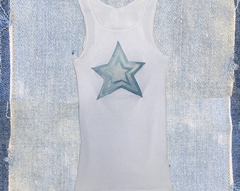 Denim Star Tank