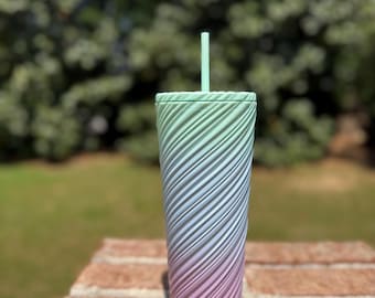 Vaso con espirales pastel