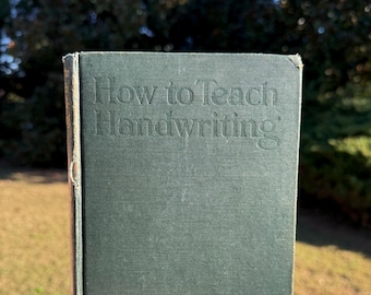 Vintage 1923 Handwriting Teacher's Manual: Educational Book