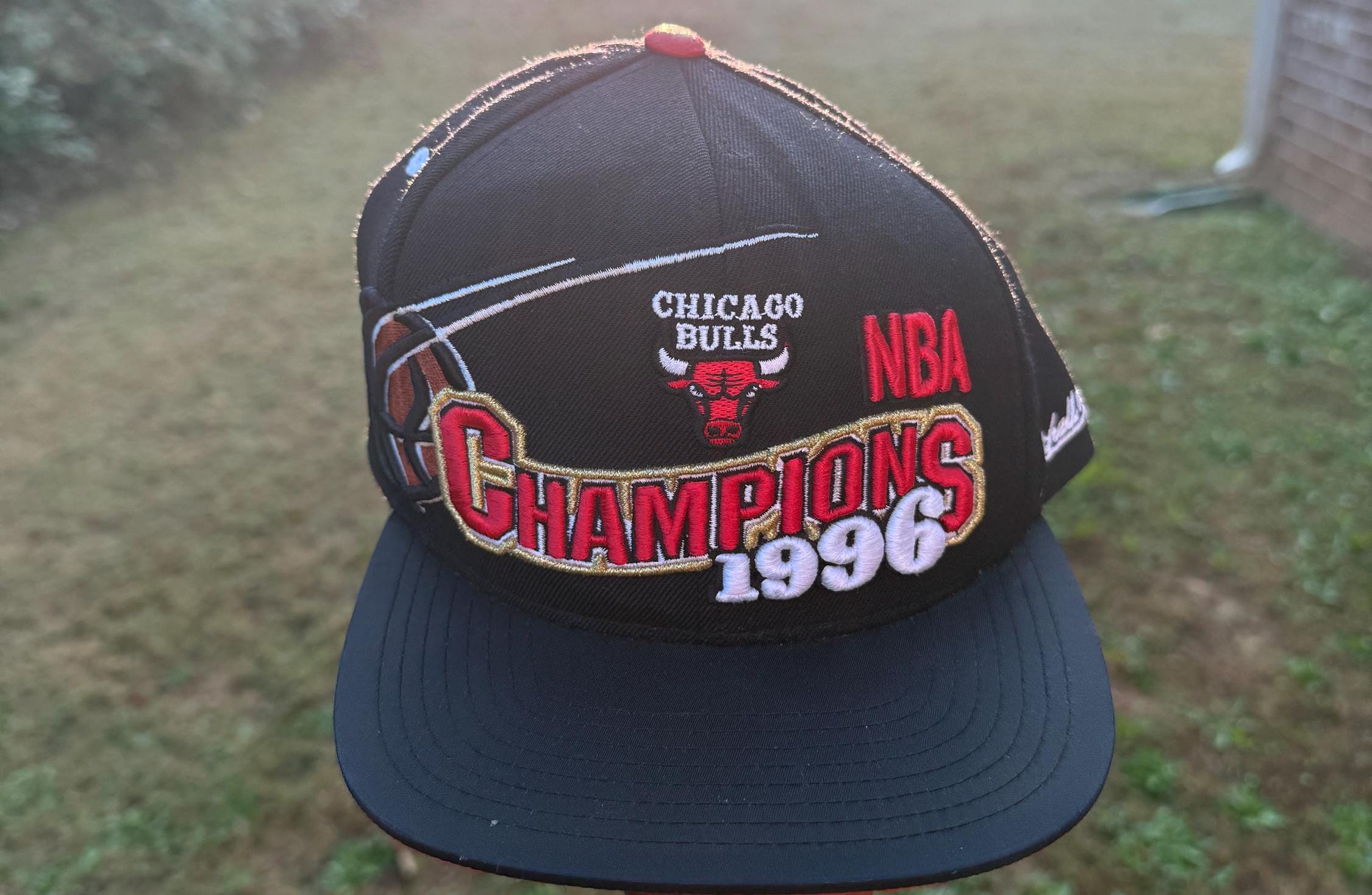 Chicago Bulls 1996 Championship Black Hat | Championship Cap
