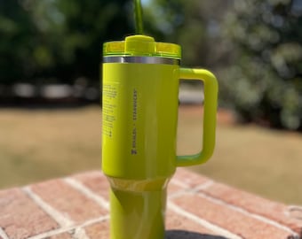 Limited Edition Lime Green Quencher| Summer Lime Tumbler 40oz