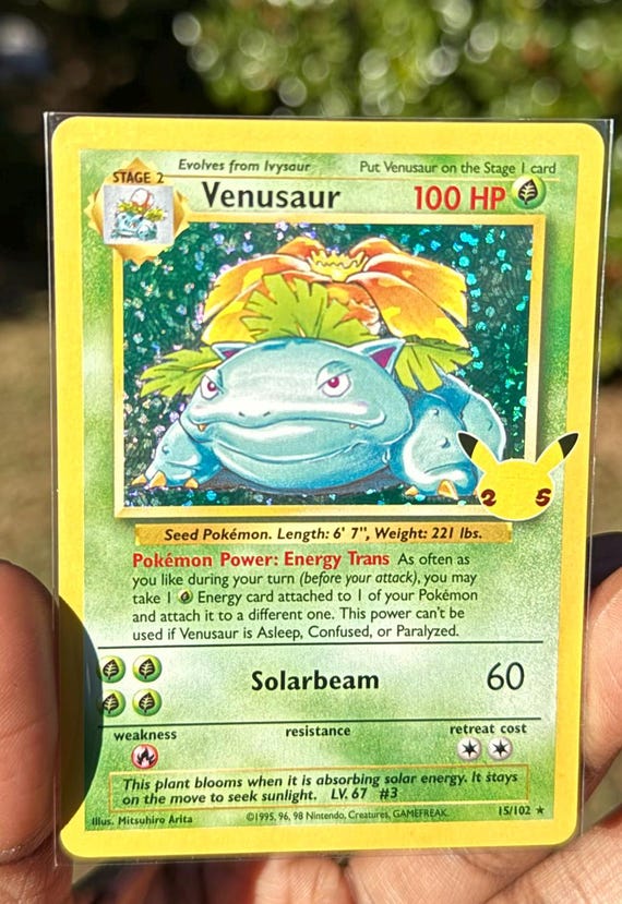 Venusaur Holographic Pokemon Card