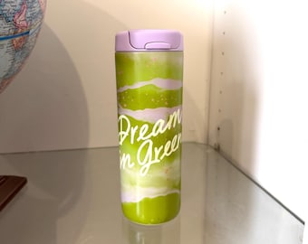 Dream In Green | Lavender Matcha Stainless Steel Tumbler 12 oz