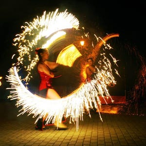 Electric Pyro Fans /// FAST FREE SHIPPING /// For Performing, Festival and practice Dance * Bellydance