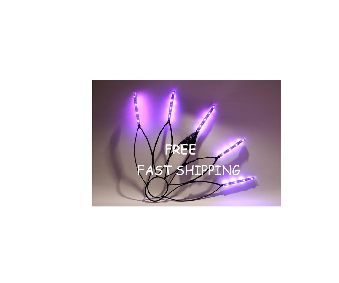 Practice Fan Frame Led Multicolor LED Fans Pair * Dance * Performers * Bellydance * Practice ...