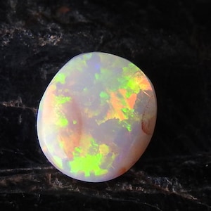 Australian Opal Cabochon, Natural Gemstone Fire Opal | Australian Opal | Solid Opal | Oval Shape Cabochon | 4X8X9 MM | Wholesale Price