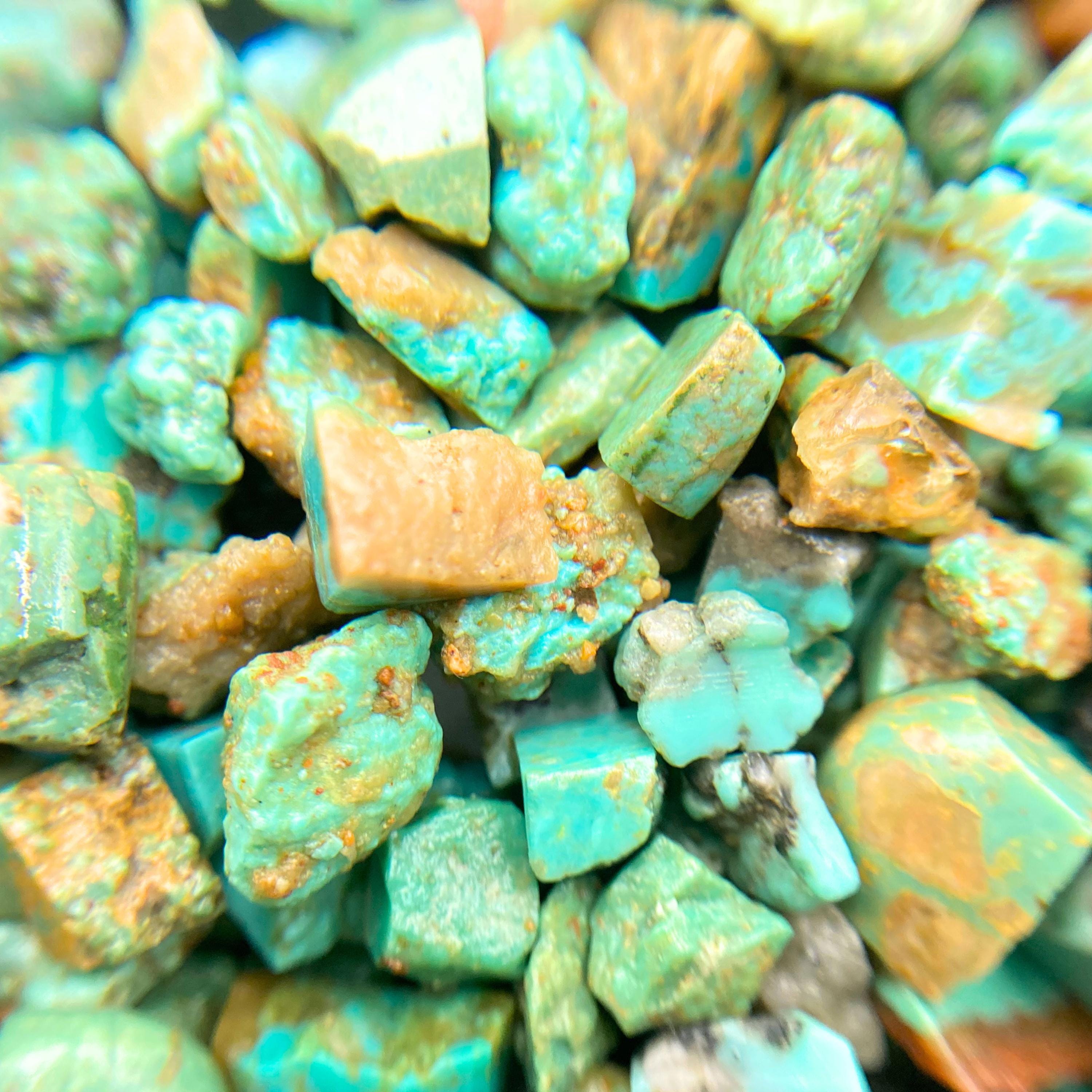 Arizona Turquoise Rough Stone, Natural Gemstone Raw, Blue Green ...