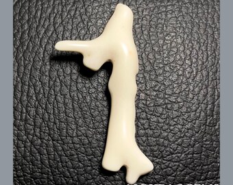 White Coral Stick, Natural Gemstone Polish Rough Coral | White Coral Branch | 52X24X7 MM Approx | Wholesale Price