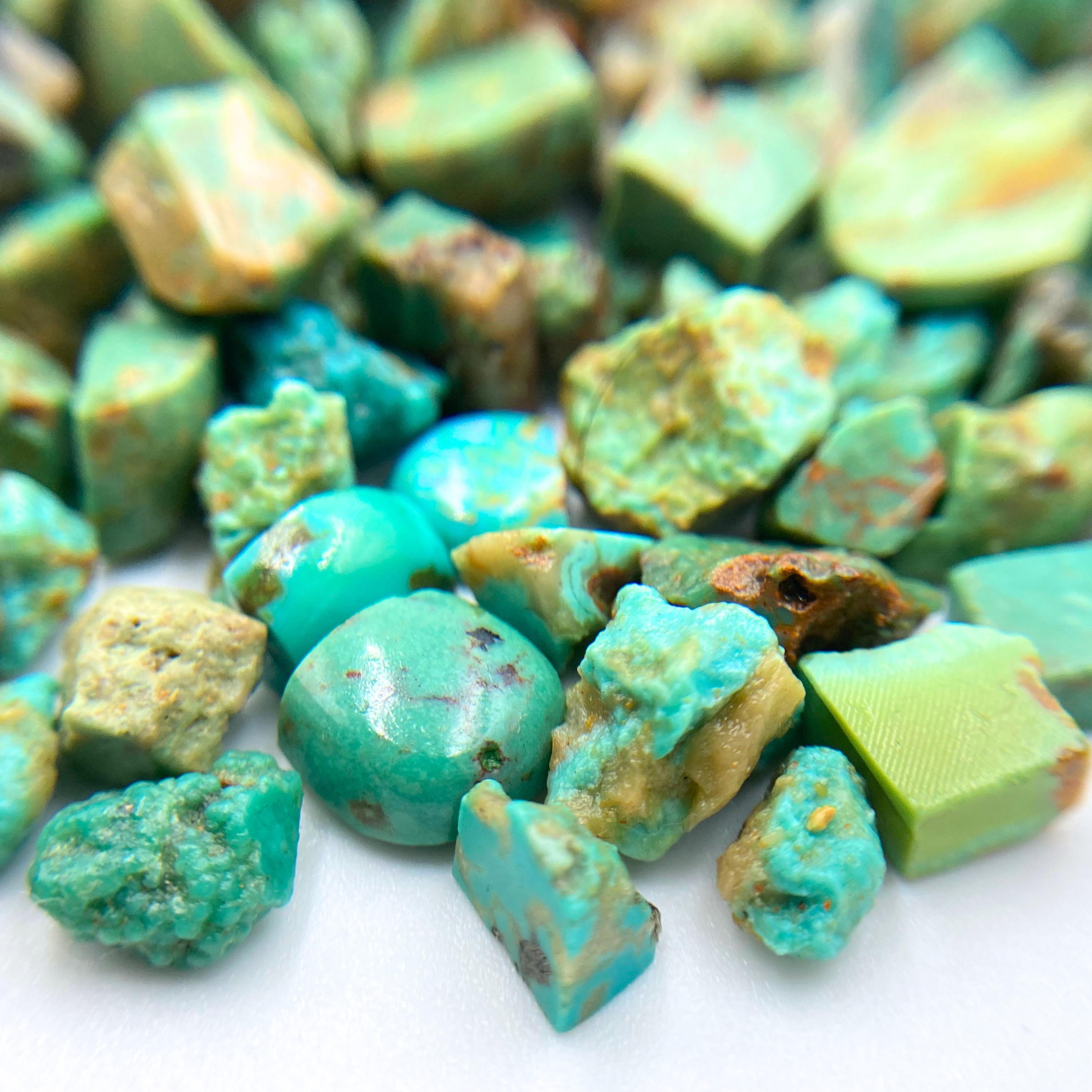 Arizona Turquoise Rough Stone, Natural Gemstone Raw, Blue Green ...
