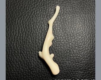 Witte koraalstaaf, natuurlijke edelsteen polijst ruw koraal | Witte koraaltak | Ongeveer 63 x 14 x 7 mm | Groothandelsprijs: