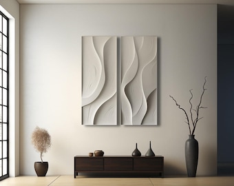 Combined ripple style decorative wall art- textured board- home decor