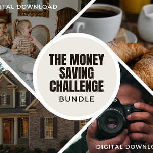 The Money Saving Challenge - Meistern Sie Ihr Geld Sparen Sie 250, 500 und 1000 Dollar in 30 Tagen mit unserem druckfertigen Download Bundle