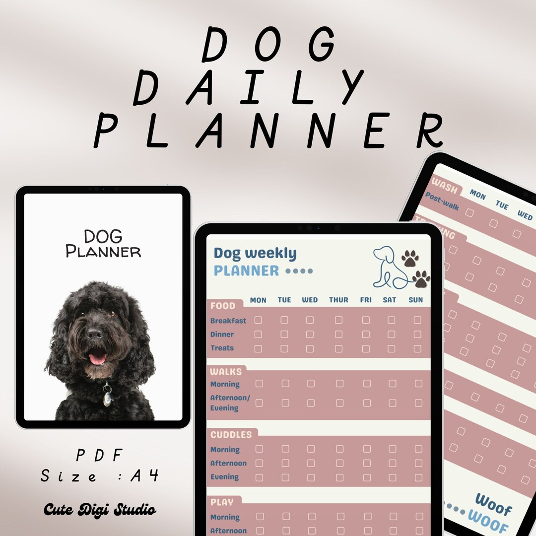 Cute Daily Weekly Planner | Printable and Digital | Instant Download ...
