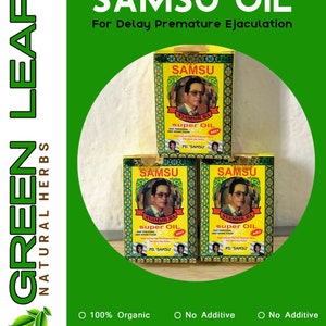 4 Boxen 12 Boxen Samsu Super Delay Oil 5 ml mit natürlichen Kräutern von Zingiber Rhizoma und Muskatnuss, 100 % original, gentechnikfrei, kostenloser Versand Bild 2