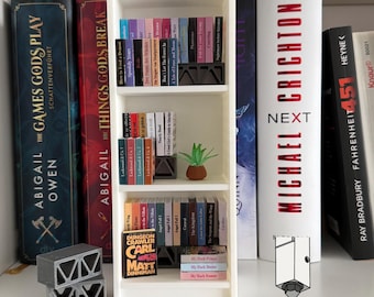 Mini Bookshelf Double, Miniatur Bücherregal, Geschenk Buchliebhaber