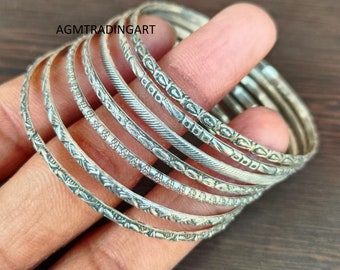 Set of 7 Bangles, 7 Day Bangles, Stacking Bangle, 925 Sterling Silver Bangles, Handmade Designer Bangle, Lovely Bangle, Women Gift Bangles,