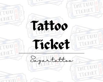 Tattoo License Ticket | Permission to Tattoo Artwork (Digital File)