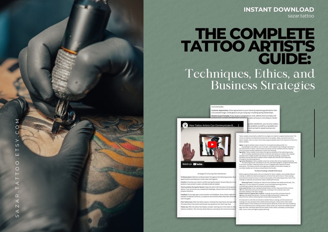 Mastering Ink: the Ultimate Tattoo Artist's Guide Techniques, Ethics 