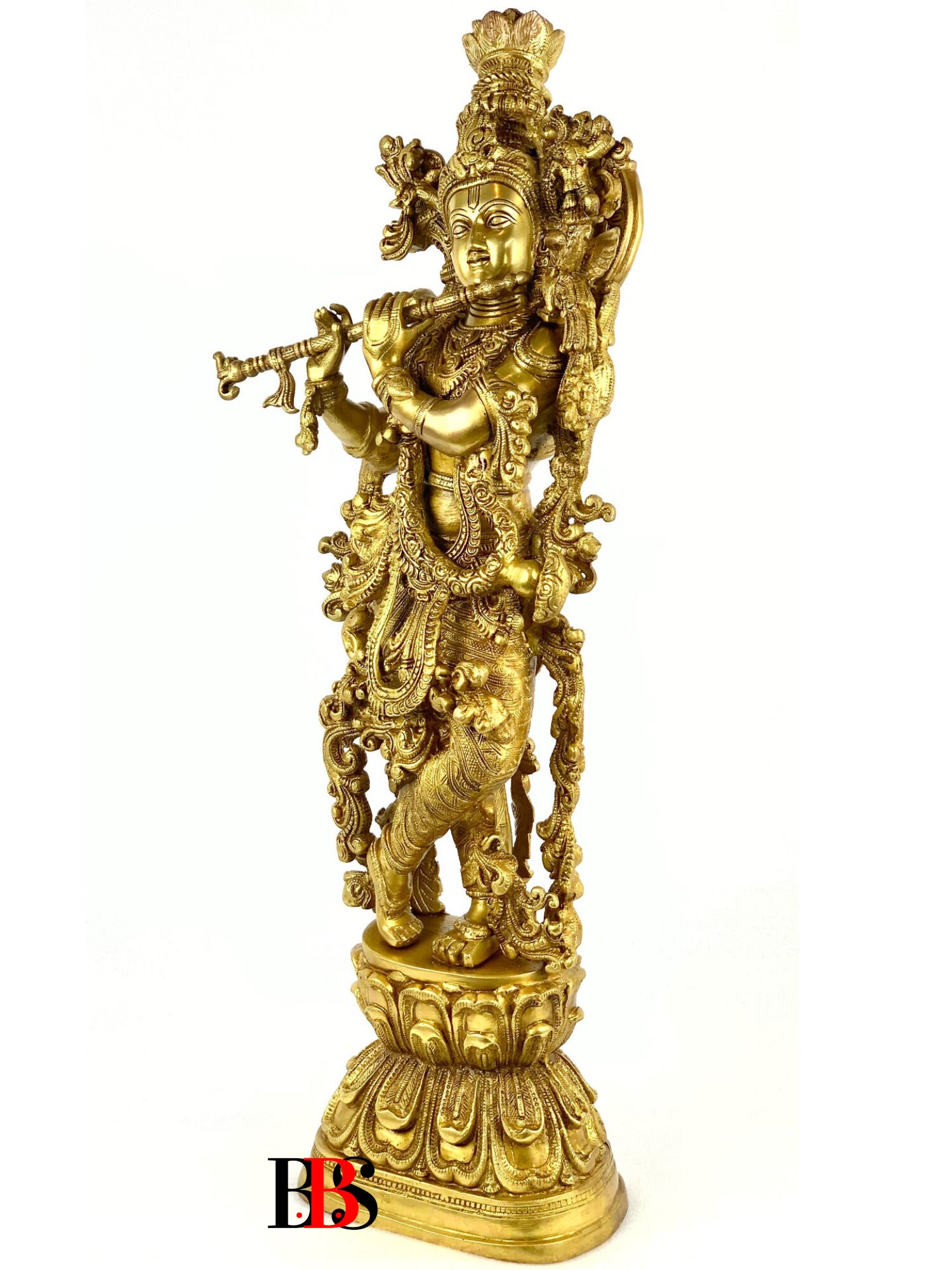 Krishna Brass Statue, Lord Krishna Statue, Brass Krishna Statue Idol
